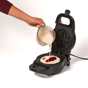 Portable Mini Belge <span class=keywords><strong>Gaufrier</strong></span> Grill Grille-Pain Anti-Débordement Petit Déjeuner Épais <span class=keywords><strong>Gaufrier</strong></span> Plaque Détachable pour Usage Ménager - Product Image 3