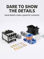 Contacteur magnétique AC basse tension série Chint CJX2, triphasé 220V 380V, montage sur rail DIN, commande de moteur, contacteur électrique