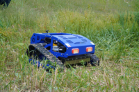 All Terrain Rupsbandrobotmaaier met draadloze afstandsbediening, antislip rubberen rupsbanden voor het maaien van gras op hellingen en in bergen