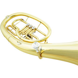 Bande à vent usine laiton finition laqué or trois clés B plat clé ténor corne euphonium avec étui embouchure - Product Image 6