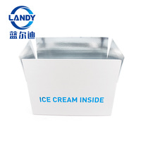 Boîte d'expédition isotherme en carton avec isolation en mousse EPE et feuille d'aluminium, protection 72 heures pour glaces