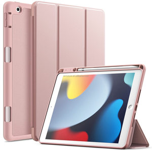 Cho <span class=keywords><strong>iPad</strong></span> 9th/8th/7th thế hệ trường hợp 10.2 inch funda với Apple Bút Chì Chủ Slim Tablet bìa với mềm TPU trở lại tự động ngủ - Product Image 1