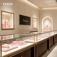 FORTE Présentoir à bijoux de luxe en microfibre résistant à l'usure, personnalisé, pour colliers, bagues et boucles d'oreilles