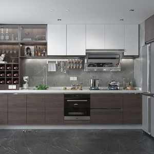 Luxury Solid Wood Framed Frameless Modern Modular <b>Kitchen</b> Cabinet Storage Set Multi-Functional Design Easy Installation for Home - Product Image 1