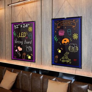 32 "x 24" <span class=keywords><strong>LED</strong></span> tự làm tin nhắn Neon ký bảng phấn cửa hàng Cafe Bar menu trang trí đám cưới khuyến mãi 60*80 <span class=keywords><strong>LED</strong></span> bảng viết ánh sáng - Product Image 6