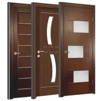 Porte intérieure en bois, Design pas cher, avec cadre, pour chambre à coucher, appartement, 6 panneaux, porte d'entrée principale de Villa