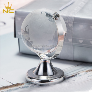 Mini Globe terre en verre de cristal, pour cadeaux de mariage, bon marché, pièces - Product Image 2