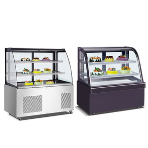 Giá Rẻ Cao Ba Sides Glass Bánh Dọc Hiển Thị Showcase Mát Hiển Thị Trong Tủ Lạnh Tủ - Product Image 4