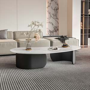 Thiết kế hiện đại kem phong cách trắng đồ nội thất phòng khách thiết lập đơn giản đám mây Bàn cà phê & Bàn trà bằng gỗ để sử dụng nhà - Product Image 5