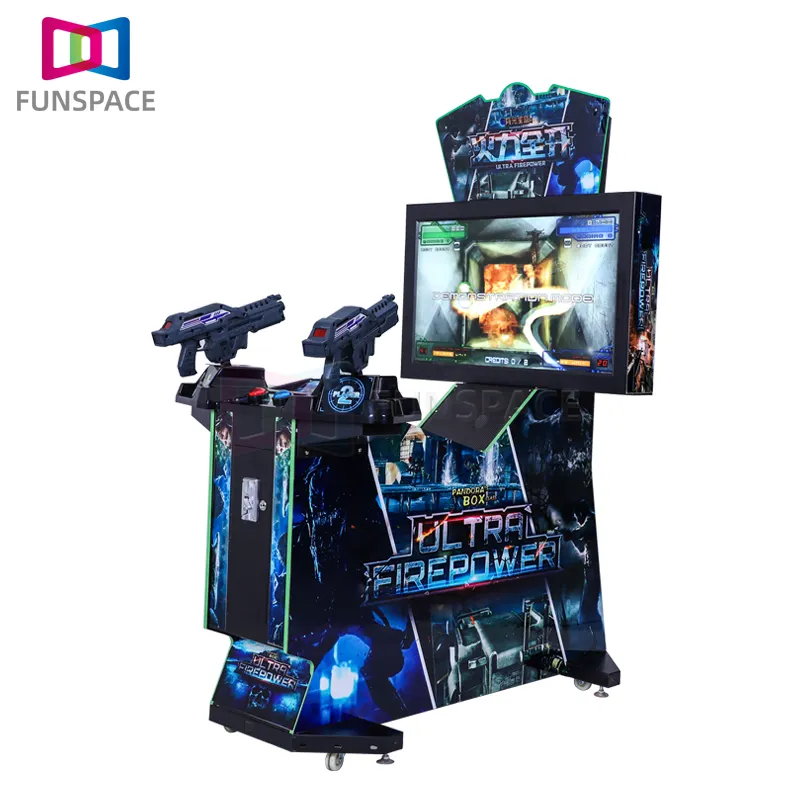 Indoor Entertainment 2 Player Interactive Arcade a gettoni Gun Shooting Game Machine