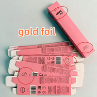 Venta al por mayor, tamaño personalizado y logotipo, etiqueta privada de lujo, rosa, brillo de labios, lápiz labial, cosmético personalizado, caja de papel de embalaje plegable