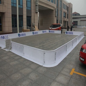 Panneaux de patinoire de hockey sur mesure pour sous-sol, barrière de mur de patinoire sportive, barrière de football, couleur blanche, 20*40m, panneaux de patinoire de floorball <span class=keywords><strong>en</strong></span> <span class=keywords><strong>plastique</strong></span> PP - Product Image 1