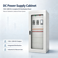 Armoire d'alimentation CC 110V 220V, panneau de distribution CC complet pour télécommunications, sous-station, système d'alimentation industriel