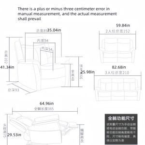 Kimo Elektrische Single <span class=keywords><strong>Sofa</strong></span> Modern Design Lederen Of Echt Lederen Vrijetijdsstoel Met Uitschuifbare Fauteuil Voor Thuis Balkon Gebruik - Product Image 6