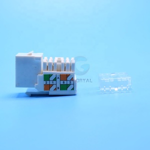Cat 5e Hoặc CAT.6 RJ45 Dual <span class=keywords><strong>IDC</strong></span> RJ45 <span class=keywords><strong>Keystone</strong></span> <span class=keywords><strong>Jack</strong></span> - Product Image 5