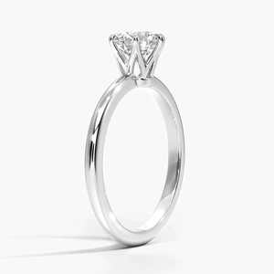Anillo de compromiso nupcial de piedra blanca brillante, joyería elegante para propuesta, anillo de regalo romántico para mujer - Product Image 1