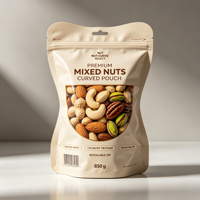 Pochette PE découpée sur mesure de haute qualité, de forme spéciale irrégulière, avec fermeture éclair de qualité alimentaire, pour échantillons de gel cosmétique et de voyage