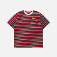 Camisetas de Hombre al por Mayor, Rayadas, 100% Algodón, Estilo Urbano, Logotipo Personalizado, Ecológicas, Transpirables, Oversize, Vintage, Casual, Cleanfit