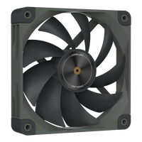 N25-G12L COOLLEO-Ventilateur de refroidissement d'ordinateur à LED gris de 120mm, refroidisseur de CPU ultra-silencieux pour boîtier de PC de jeu, refroidissement par eau avec radiateur