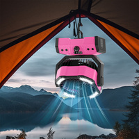 Ventilador de Camping Recargable para Exteriores, Batería de Litio de 20000 mAh, Ventilador de Mesa Portátil USB, Luz LED, Doble Motor, Control Remoto, Nebulización