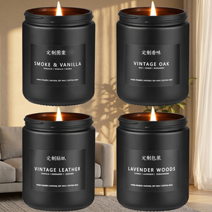 Juego de Velas Aromáticas Hechas a Mano en Frasco de 200g, Cera de Soya Ecológica, Decoración para el Hogar, Fragancia Personalizada, Estilo Clásico para el Día del Padre - Product Image 6