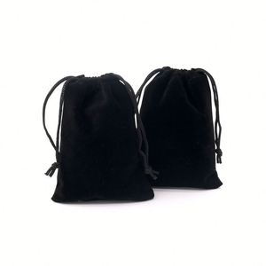 Pochette en velours de haute qualité pour mariage, vente en gros d'usine, couleurs variées, pour parfums, sacs cadeaux, pochette à cordon, emballage de bijoux, personnalisable - Product Image 2
