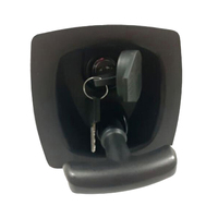 Loquet à compression pliable à poignée en T N4 pour l'industrie automobile XK134-2B/XK134-2BS avec 3 clés, qualité ANSI 3, noir, pour boîte à outils