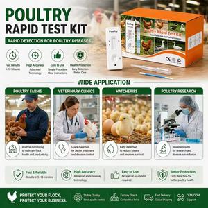 Kit de Prueba Rápida para Aves de Corral, Tira de Detección de Bronquitis y Enfermedad de Newcastle para la <span class=keywords><strong>Gestión</strong></span> de Granjas Avícolas - Product Image 5