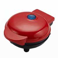 Mini gaufrier électrique compact antiadhésif pour la maison, idéal pour le petit-déjeuner des enfants
