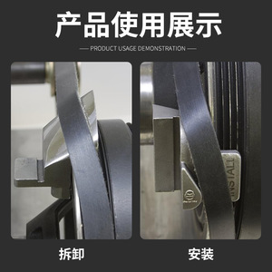 Herramienta de extracción de correa de distribución automotriz, herramienta manual de metal de 44 mm x 40 mm x 27 mm para reparación de automóviles - Product Image 5