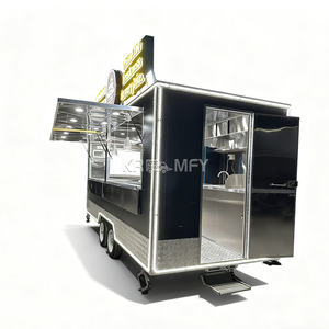 Carrito de Venta Móvil para Hamburguesas, Restaurante al Aire Libre, Camión de Comida Callejera Personalizado, Remolque de Café - Product Image 2