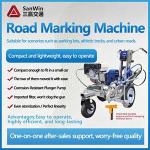 Máquina de Marcado Vial con Pintura Fría, <span class=keywords><strong>Equipo</strong></span> de Pulverización en Frío sin Aire de 6L <span class=keywords><strong>para</strong></span> Construcción de Carreteras - Product Image 2
