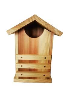 Fabbrica professionale per esterni in legno di cedro scatola di gufo casa con viti di montaggio e un sacchetto di trucioli di legno - Product Image 6