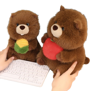 Venta caliente logotipo personalizado juguetes peluche Animal de peluche lindo diseño juguetes Marmot Kawaii juguete de peluche - Product Image 1