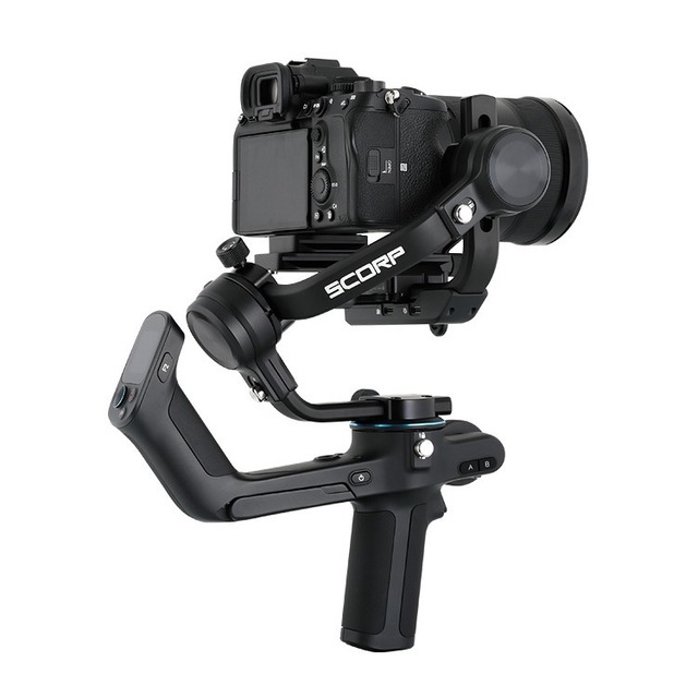 Feiyu Technology Feiyu Scorp 2.5kg Payload Professional Video 3-axis Gimbal Handheld Stabilizer for Screenless Dslr Cameras