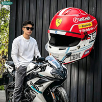 Casco Réplica Personalizado del Piloto Leclerc de Ferrari para la Temporada de F1 2026, para Exhibición, Decoración y Colección