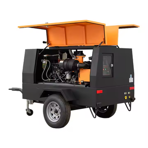 Compresor de Aire de Tornillo Portátil con Motor Diésel 185 250 350 400 450 500 CFM 8Bar 10Bar 15Bar 20Bar para Minería, Perforación y Sandblasting - Product Image 1