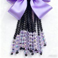 Vente en gros de 60 pièces/ensemble de perles pour cheveux pour la décoration de tresses synthétiques, accessoires pour tresses d'enfants, bijoux pour cheveux, anneaux pour cheveux