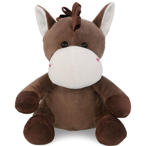 8 Inch Super Soft Brown Horse Plush Toy Cute Realistic Stuffed Animal Fine <strong>Stitching</strong> <strong>Gift</strong> for Baby Kids Hot Selling - Product Image 1