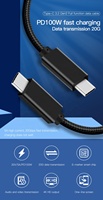 Proveedor MFI USB tipo C 3,2 100W 20Gbps Cable 4K pantalla 3FT 6FT certificado USB C a C Cable para iPhone 15 logotipo personalizado