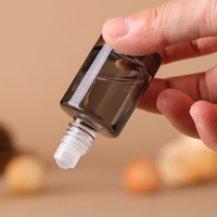 Flacon de luxe vide en verre de 10 ml pour sérum capillaire, déodorant, ou huile de parfum, avec bille roll-on
