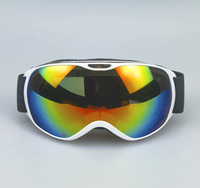 Lunettes de ski sphériques hiver anti-buée coupe-vent style mode pour hommes et femmes RD-73012