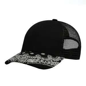หมวกเบสบอลสำหรับผู้ชายผู้หญิง,หมวกแฟชั่นเก๋ๆแบบปรับได้ว่างเปล่าติดปลายแหลมตาข่ายด้านหลังหมวกกอล์ฟ Gorras Trucker สำหรับผู้ชายปี2022