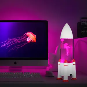 RGB Color Changing Mood Aquarium Jelly Fish Led Night Lights Jellyfish Lamp LED Fantasy Lava Lamp