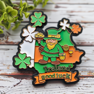 促销定制漂亮流行都柏林2d 3d金属爱尔兰冰箱磁铁纪念品礼品冰箱磁铁 - Product Image 3