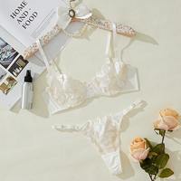 Factory Wholesale Hot Sale Women Lingerie Embroidery Sexy Bra and Underwear Mesh Sexy Lingerie Sets