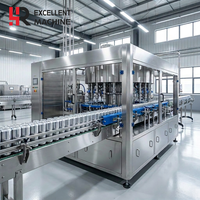 Ligne de production automatique de machines de remplissage et de sertissage de canettes en aluminium pour la bière