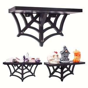 Étagère murale en bois minimaliste moderne pour décoration d'Halloween, idéale pour la maison et les fêtes. - Product Image 1