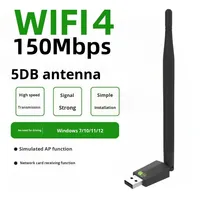 Kartu Jaringan WiFi USB Eksternal OEM Realtek Rtl8188EUS 150Mbps Adaptor Nirkabel untuk Desktop Model Zp150a3 Tersedia