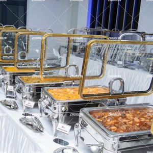 Pirámide triángulo <span class=keywords><strong>Torre</strong></span> oro único Hotel frotamiento plato Buffetset lujo árabe latón caliente comida calentador barbacoa <span class=keywords><strong>Kebab</strong></span> Chaffin platos - Product Image 4